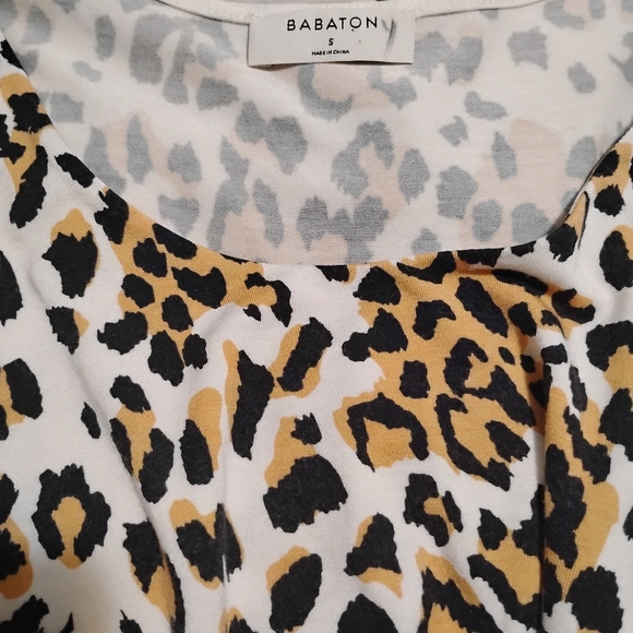Aritzia Babaton | Jeronimo Animal Print Cropped Tie Front Tank Top | Size Small - Picture 6 of 8